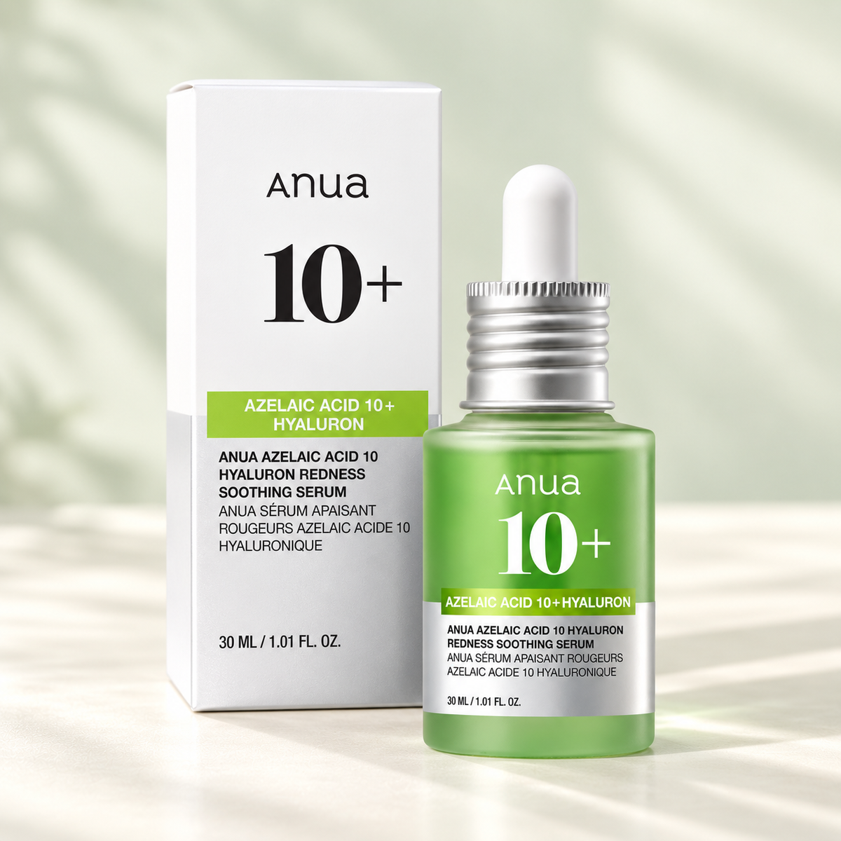 ANUA – Azelaic Acid 10 Hyaluron Redness Soothing Serum, 30 ml